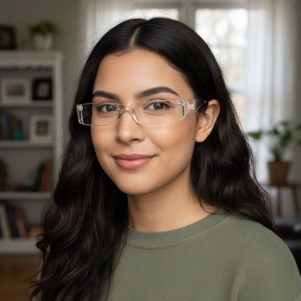 Girl Reading Glasses Power +2.75 Fashion clear compact readers Retro Clear